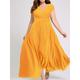 Women's Plus Size Prom Dress Party Dress Wedding Guest Dress Long Dress Maxi Dress Black White Yellow Short Sleeve Pure Color Ruched Summer Spring Fall V Neck Fashion Wedding Guest Evening Party
