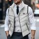 Men's Winter Coat Quilted Vest Pocket Office Career Date Casual Daily Outdoor Casual Sports Winter Plain Black White Yellow Red Puffer Jacket