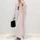 Women's Cotton Linen Maxi Shirt Dress Casual Split Long Sleeve for All Seasons 2024 Spring