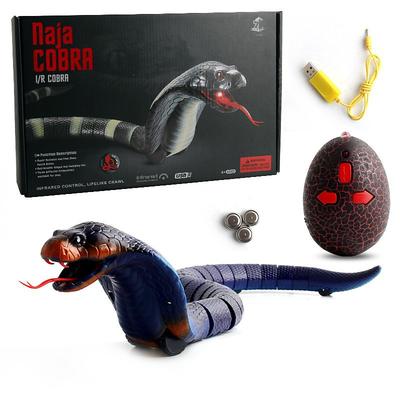 New Strange Trick Toy Reptile Remote Control Rattlesnake Induction Naja Many-banded Krait Funny Toy