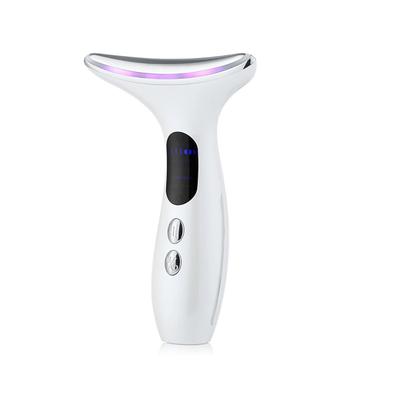 EMS Microcurrent Face Neck Beauty Device LED Photon Firming Rejuvenation Anti Wrinkle Thin Double Chin Skin Care Facial Massager