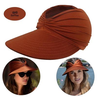 Summer Beach Sun Hat Women's Empty Top Hat 50 Sun Sun Hat Ladies Outdoor Sports Hat