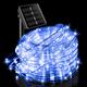 1PCS 1259.84inch 300LED 8 Modes 600mAh Solar Powered Rope Strip Lights Waterproof Tube Rope Garland Fairy Light Strings for Outdoor Indoor Garden Christmas Decoration