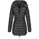 Women's Parka Lightweight Quilted Jacket Mid-Length Puffer Jacket Thermal Winter Coat with Pocket Zipper Hooded Coat Active Casual Outerwear Long Sleeve