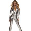 Metallic Zentai Suits Bodysuit Unisex Without Hood Catsuit Skin Suit Ninja Motorcycle Girl Catwoman Kid's Adults' Spandex Cosplay Costumes Solid Colored Christmas Halloween Masquerade Leotard