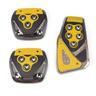 3Pcs Universal Non Slip Pedals Accelerator Brake Clutch Footrests Cover Set for Manual Transmission Car