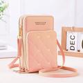 Mobile Phone Bag Handbags Womens Bags For Woman 2023 Double Zipper Women'S Crossbody Bags Purse Clutch Phone Wallet Shoulder Bag