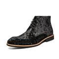 Men's Boots Dress Shoes Fashion Boots Daily Suede Booties / Ankle Boots Lace-up Black Royal Blue Summer Fall Winter