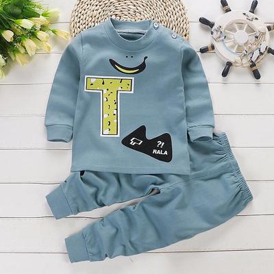 Kids Boys 2 Pieces T-shirt Pants Long Sleeve Owl A01 A02 Animal Cartoon Crewneck Summer Spring Basic Home 3-7 Years