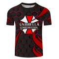 Resident Evil Umbrella Corporation T-shirt Anime Cartoon Anime Classic Street Style T-shirt For Couple's Men's Women's Adults' 3D Print