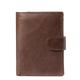 Men's Wallet Coin Purse Credit Card Holder Wallet Cowhide Office Shopping Daily Buckle Breathable Durable Solid Color Black Brown Chocolate