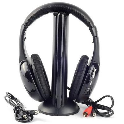 5-in-1 wireless multi-function headset monitoring FM radio earphone for PC Laptop Computer TV TW-699