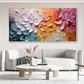 Hand painted knife Flower Oil Painting on Canvas Artist Outfit Blooming Flower Botanical painting Landscape Art texture painting for Living Room Decor Painting Wall Decor Painting