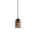 15 cm Single Design Pendant Light Glass Cylinder Electroplated Painted Finishes Nordic Style 220-240V