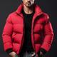 Men's Winter Coat Winter Jacket Puffer Jacket Zipper Pocket Polyster Pocket Outdoor Date Casual Daily Regular Fashion Casual Thermal Warm Windproof Winter Plain Black Red Army Green Gray Puffer Jacket