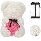 Women's Day Gifts TEDDY Day Valentine's Day Immortal Rose Bear Simulation foam Flower Bear Gift Birthday Gift Rose Bear 25cm Mother's Day Gifts for MoM