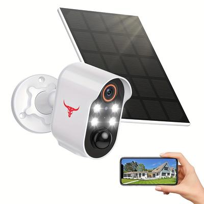 Security Camera Wireless Outdoor, EKEN Solar Camera For Home Security, 1080P,Human And Motion Detection, 2-Way Talk, Night Vision Camera, 2.4G WiFi, Cloud Storage, Wi Fi Camera, Wireless Camera, Battery Powered Security Camera, IP Camera Outdoor