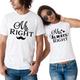 Couple T-shirt Letter Old People 2pcs Couple's Men's Women's T shirt Tee Crew Neck White Valentine's Day Daily Short Sleeve Print Fashion Casual