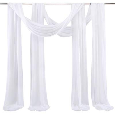 Sage Green Wedding Arch Drapes Chiffon Fabric Drapery Sheer Backdrop Curtains for Party Ceremony Arch Stage Decorations