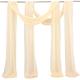 Sage Green Wedding Arch Drapes Chiffon Fabric Drapery Sheer Backdrop Curtains for Party Ceremony Arch Stage Decorations