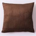 Decorative Toss Pillows Striped Corduroy Throw Pillow Covers Solid Color Cushion Sofa Cushion Headrest Backrest Cushion 1pc