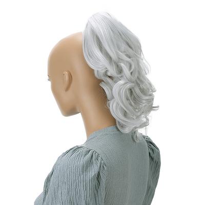 Hairpiece Ponytail Extensions Voluminous Wavy Blond Mix H136