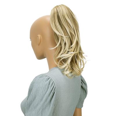 Hairpiece Ponytail Extensions Voluminous Wavy Blond Mix H136