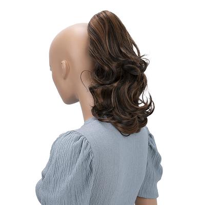 Hairpiece Ponytail Extensions Voluminous Wavy Blond Mix H136