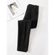 Women's Harem Pants Herringbone Pant Fleece Flannel Trousers Full Length Fashion Streetwear Daily Grey 4XL Fall Winter