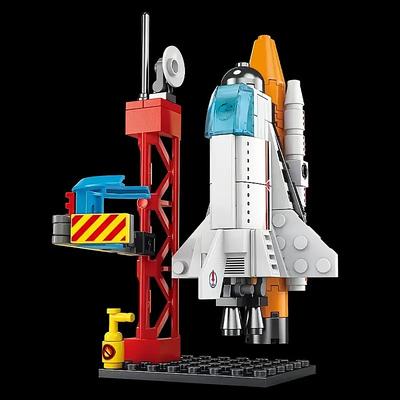 Aviation Spaceport Model Space Shuttle Rocket Launch Center Construction Building Blocks Spaceship KIDS Bricks Creative Toys