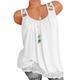 Women's Plus Size Lace Shirt Tank Top Solid Color Daily Going out Weekend Lace Patchwork Black Sleeveless Basic Casual Strapless Summer Spring