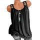 Women's Plus Size Lace Shirt Tank Top Solid Color Daily Going out Weekend Lace Patchwork Black Sleeveless Basic Casual Strapless Summer Spring