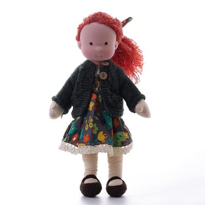Cotton Body Waldorf Doll Doll Artist Handmade Mini Dress Up Doll Diy for Christmas Gifts