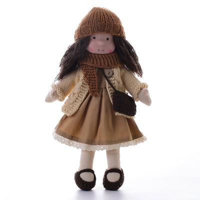 Cotton Body Waldorf Doll Doll Artist Handmade Mini Dress Up Doll Diy for Christmas Gifts