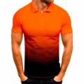 Men's Polo Shirt Golf Shirt Gradient Turndown Black / Red Black-White Black / Gray Army Green Blue Street Casual Short Sleeve Clothing Apparel Casual Soft Breathable