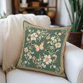 Vintage Floral Pattern 1PC Throw Pillow Covers Multiple Size Coastal Outdoor Decorative Pillows Soft Cushion Cases for Couch Sofa Bed Home Decor