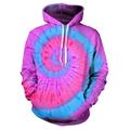 Tie-dye Print Hoodie 1980s Disco Hoodie Christmas Hoodie Cartoon Manga Anime Front Pocket Graphic Hoodie For Men's Women's Unisex Adults'