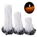 9/15/20cm 100 PCS Candle Wicks Smokeless Wax Pure Cotton Core for DIY Candle Making Pre-Waxed Wicks Party Supplies