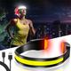 LED Headlamp Rechargeable Headlamps with 230° Wide Beam Lightweight Head Lamp and Red Tail Light to Wear with 3 Lighting Modes Head Flashlight for Adults for Running Hiking Outdoors-Grey