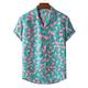 Men's Shirt Summer Hawaiian Shirt Camp Collar Shirt Graphic Shirt Aloha Shirt Flamingo Classic Collar Light Yellow Yellow Pink Red Purple Other Prints Casual Holiday Short Sleeve Print Clothing