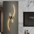 Modern Arc Wall Light Remote Control Operation, Dimmable 2700-5000K, 15W, Ideal for Living Room and Bedroom Decor 110-240V