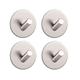 4 Pcs Towel Hooks Self-Adhesive Hooks Waterproof Towel Holder Bathrobe Hooks Wall Hooks No Drilling Stainless Steel Wall Hooks for Bathroom Kitchen Office Cupboard