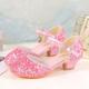 Girls' Heels Dress Shoes Flower Girl Shoes Princess Shoes School Shoes Glitter Portable Breathability Non-slipping Princess Shoes Big Kids(7years ) Little Kids(4-7ys) Daily Prom Walking Shoes Buckle