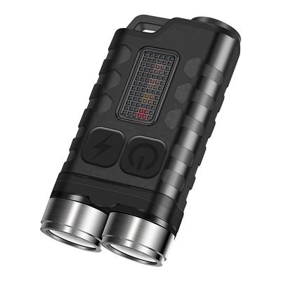 1pc Keychain Flashlight, TYPE-C Rechargeable Waterproof Portable Fluorescent Flashlight