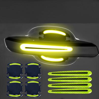 8PCS Decal Tape Open Stickers Car Door Auto Reflective 3D Universal Car Accessories Strips Safety