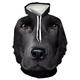 Animal Dog Puppy Hoodie Cartoon Manga Anime Front Pocket Graphic Hoodie For Couple's Men's Women's Adults' 3D Print