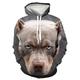 Animal Dog Puppy Hoodie Cartoon Manga Anime Front Pocket Graphic Hoodie For Couple's Men's Women's Adults' 3D Print