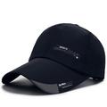 Men's Baseball Cap Black Red Polyester Pure Color Simple Outdoor Outdoor Dailywear Letter Windproof Breathable Ultraviolet Resistant Sports
