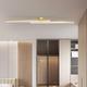 Minimalist Ceiling Light Long Strip Semi Flush Mount Ceiling Lamp, Modern Chandeliers Linear Close-to-Ceiling Lights for Living Room Bedroom Hallway Kitchen ONLY DIMMABLE with REMOTE CONTROL 110-240V