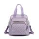 Women's Backpack School Bag Bookbag Mini Backpack Commuter Backpack School Outdoor Daily Solid Color Nylon Large Capacity Durable Zipper claret Light and elegant purple Black